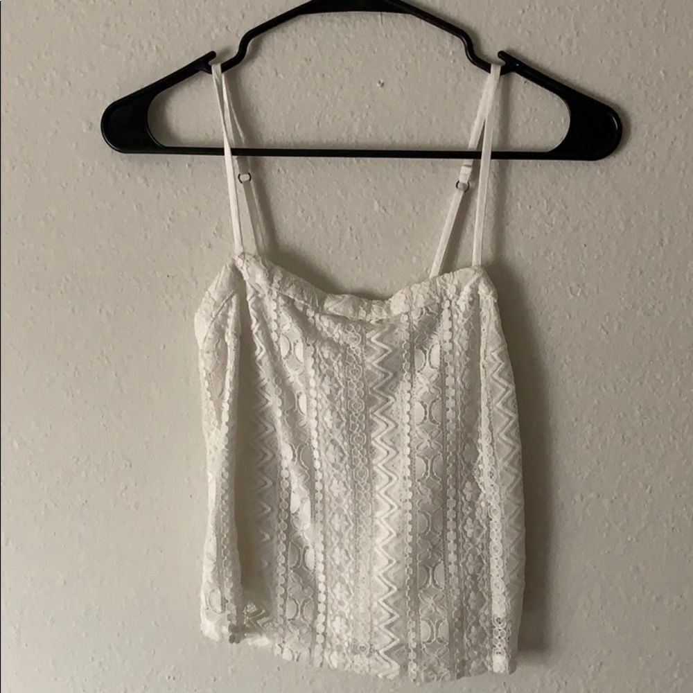 white crop top cami
